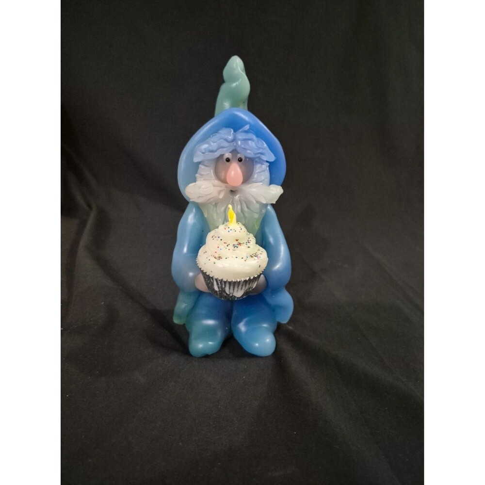 Festive Northern Lights Jolly Wizard Birthday Cupcake Candle